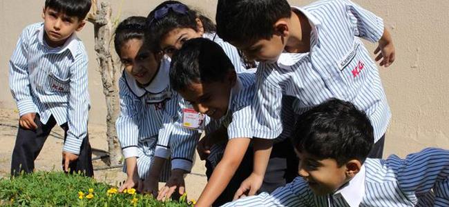 أطفال «المواكب» يزرعون 9000 شتلة زهور