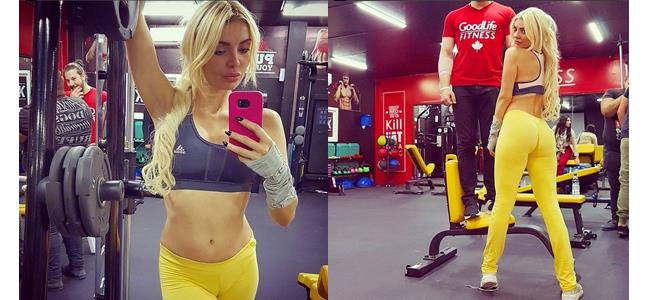 ميريام كلينك بكامل إثارتها في الجيم 