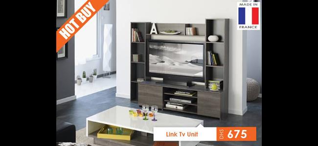 LINK TV UNIT (MADE IN FRANCE) FOR DHS 675 ONLY